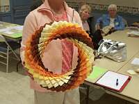 Janice Bartus, Quilt Wreath Close-up