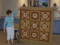Dorothy Mitchelson, Bird Quilt (Block-in-a-Block)