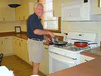 Harold Coooking Breakfast for Chatham