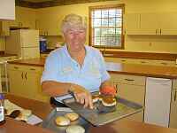 Ceil Preparing the Muffins