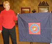 Diane English quilt for the injured Marines