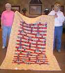 Margo McClary's quilt for a wounded Marine