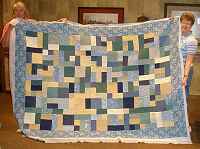 Pam Davis' very large quilt