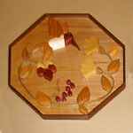 Applique class taught by Andrea Csiceri and duplicated in wood by Cora Vennes