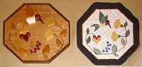 Applique class taught by Andrea Csiceri and duplicated in wood by Cora Vennes
