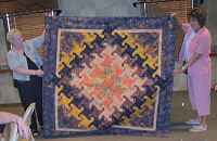 Margy Tucker won this beautiful quilt