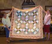 Andrea Lasek made this quilt out of the blotto blocks she won