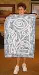 A reverse applique quilt by Marilyn Crosby