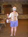 The back of Ruth's outfit