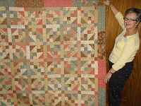 An interesting quilt made by Lois Logterman