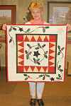 Christine Niedzwiecki's lovely pieced and appliqued quilt