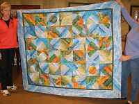 A very interesting pieced quilt