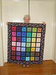 Margo McClary's quilt with yo-yo's