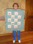 This quilt was made by Naomi twenty-one years ago