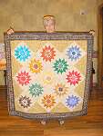 Shooting Stars quilt by Judy Gilbert.  This class was taught at the 2009 retreat.