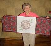 A table runner by Vilma Baragona