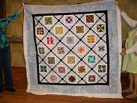 A pieced applique quilt by Marilyn Crosby