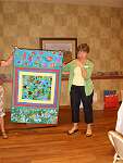 Mary Frost shows her work.