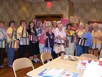 A lot of purses were made at the retreat