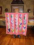 June Gist's friendship braid quilt