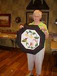 Carol Tolpa has made a lovely applique wall hanging