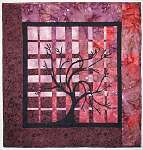 A very winter looking convergence quilt by Marilyn Crosby