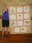 A lovely quilt by Andrea for her granddaughter
