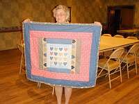 A baby quilt made by Vilma Baragona