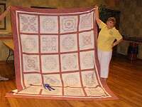 A beautiful quilt made by Martha King
