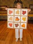A pretty fall quilt by Naomi Prothro