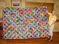 Lorene Gruber has made a terrific scrap quilt