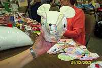 Time to make a Teddy Bear (this one belongs to Margo McClary our teacher)